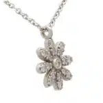 Vintage Tiffany & Co. Diamond Daisy Pendant Necklace