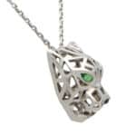 Vintage Panthère De Cartier Pendant Necklace in White Gold Vintage Panthère De Cartier Pendant Necklace in White Gold