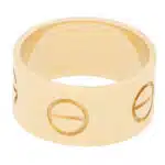 Vintage Cartier Wide Love Ring in Yellow Gold