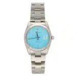 Vintage 1967 Manual 'Tiffany Blue' Rolex OysterDate Watch