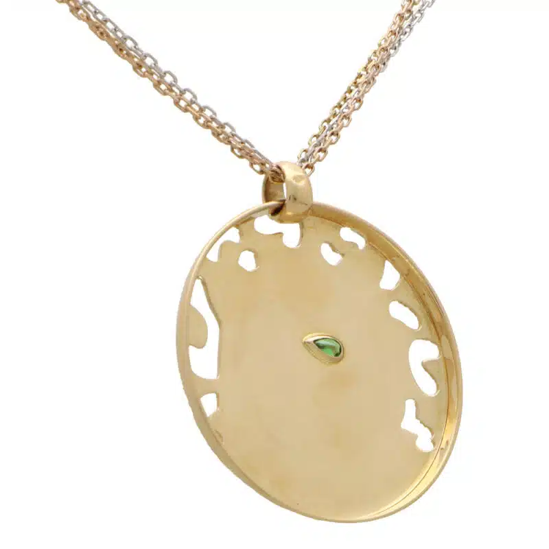 Vintage Panthère de Cartier Pendant on Trinity Chain Necklace