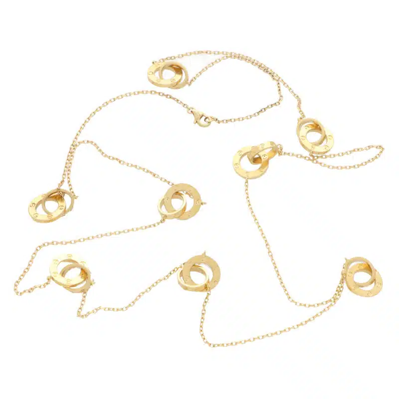 Vintage Cartier 36-inch Love Ring Necklace