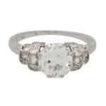 Vintage Art Deco 1.51ct Old European Cut Diamond Ring