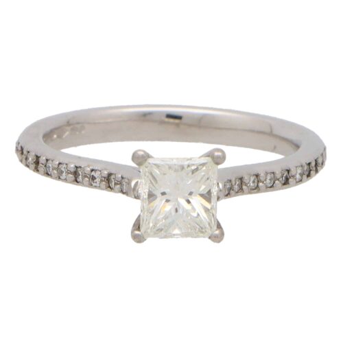 Princess Cut Diamond Solitaire Ring