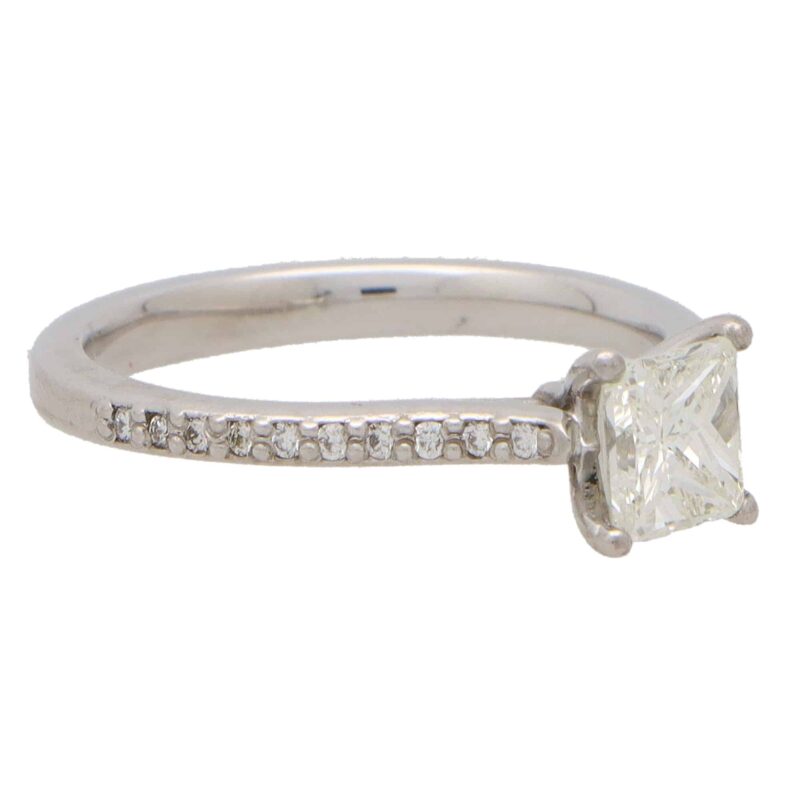 Princess Cut Diamond Solitaire Ring