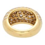 Vintage Cartier Jeton Sauvage White and Cognac Diamond Ring