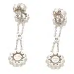 Vintage Tiffany & Co. 'Rose' Diamond Drop Floral Earrings