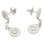 Vintage Tiffany & Co. 'Rose' Diamond Drop Floral Earrings