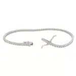2.93 Carat Round Brilliant Cut Diamond Line Tennis Bracelet