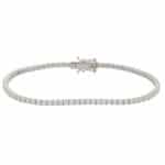 2.93 Carat Round Brilliant Cut Diamond Line Tennis Bracelet