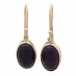 Vintage Amethyst Drop Earrings