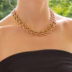 Vintage Cartier Double Twisted Chain Link Necklace