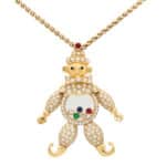 Vintage Chopard 'Happy Clown' Pendant Necklace