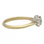 Diamond Three Stone Ring With Diamond Shank