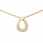 Vintage Boucheron Diamond Tear Drop Necklace