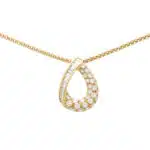 Vintage Boucheron Diamond Tear Drop Necklace