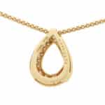 Vintage Boucheron Diamond Tear Drop Necklace