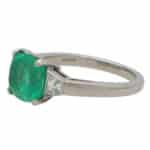 Vintage Emerald and Diamond Trilogy Ring