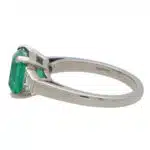Vintage Emerald and Diamond Trilogy Ring