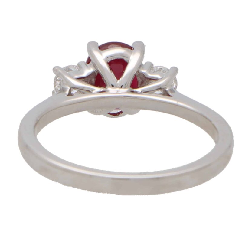 Ruby and Diamond Trilogy Ring