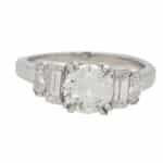 Vintage Round, Marquise and Baguette Cut Diamond Ring