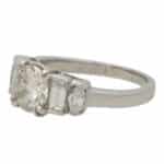 Vintage Round, Marquise and Baguette Cut Diamond Ring