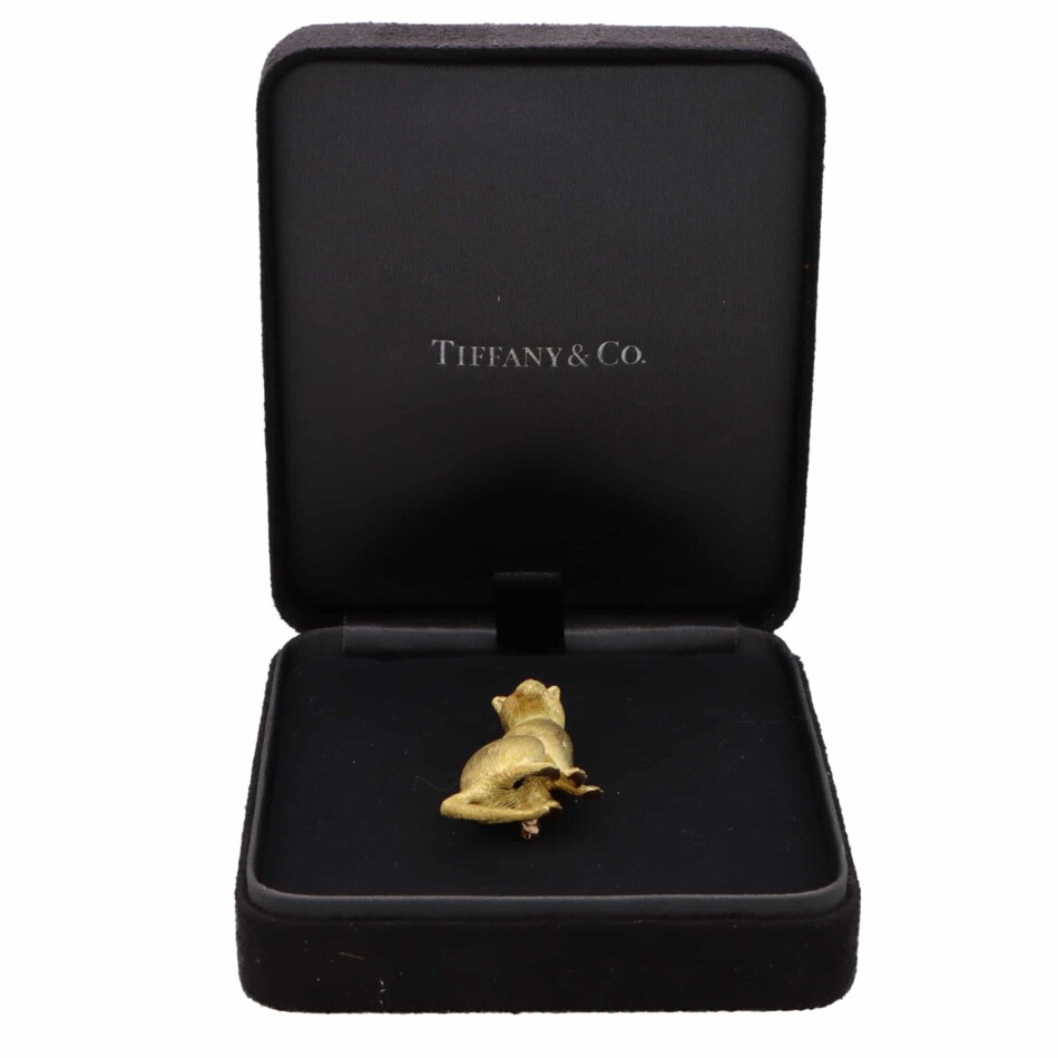 Vintage Tiffany & Co. Sapphire Cat Brooch