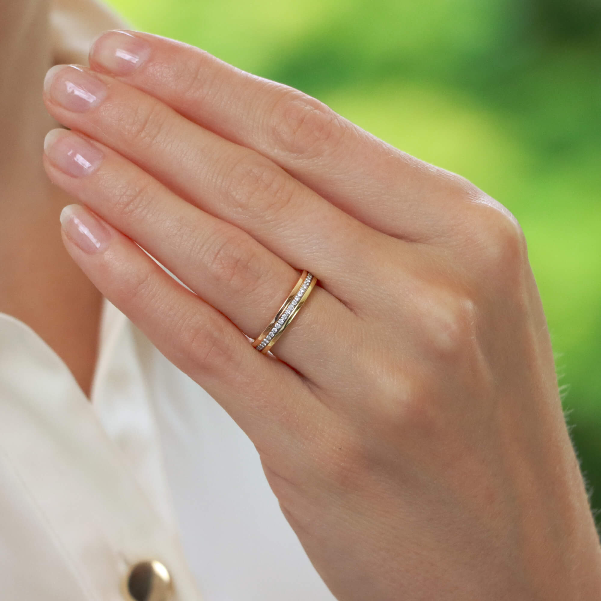 Antique Diamond Half Eternity Ring - Aladdins Cave Jewellery