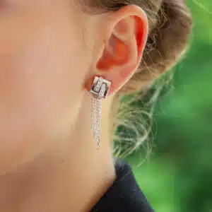 Vintage Boucheron 'Dechainee' Diamond Drop Earrings