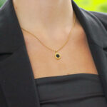 Vintage Bulgari Onyx Disc Necklace