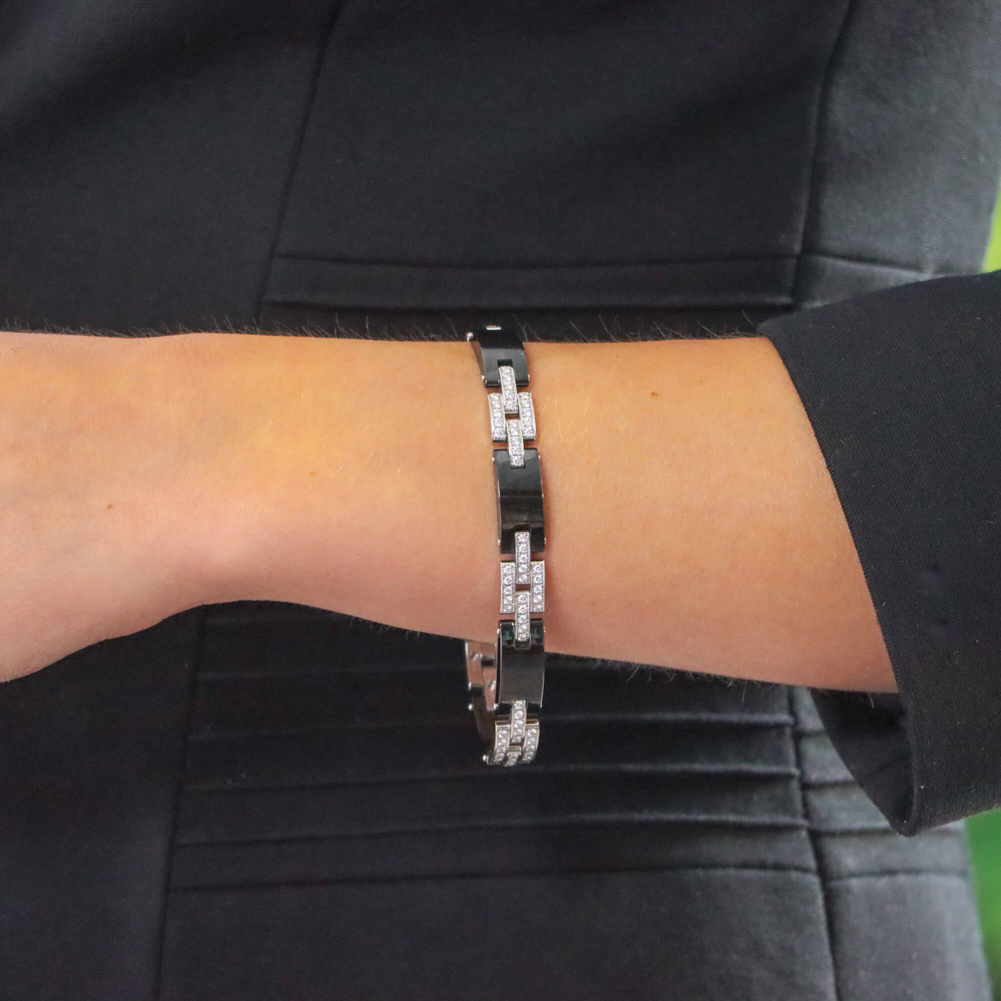 Cartier love top bracelet black ceramic