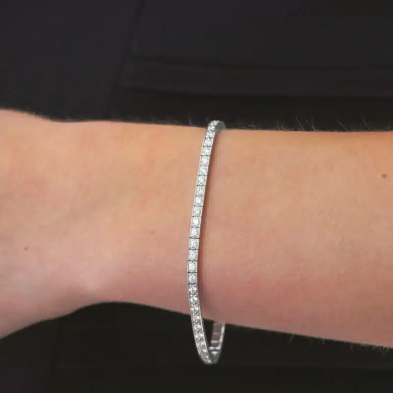 Vintage Cartier Lanières Diamond Line Bracelet