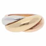 Vintage Cartier Bombe Trinity Ring in Gold