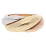 Vintage Cartier Bombe Trinity Ring in Gold