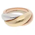 Vintage Cartier Bombe Trinity Ring in Gold
