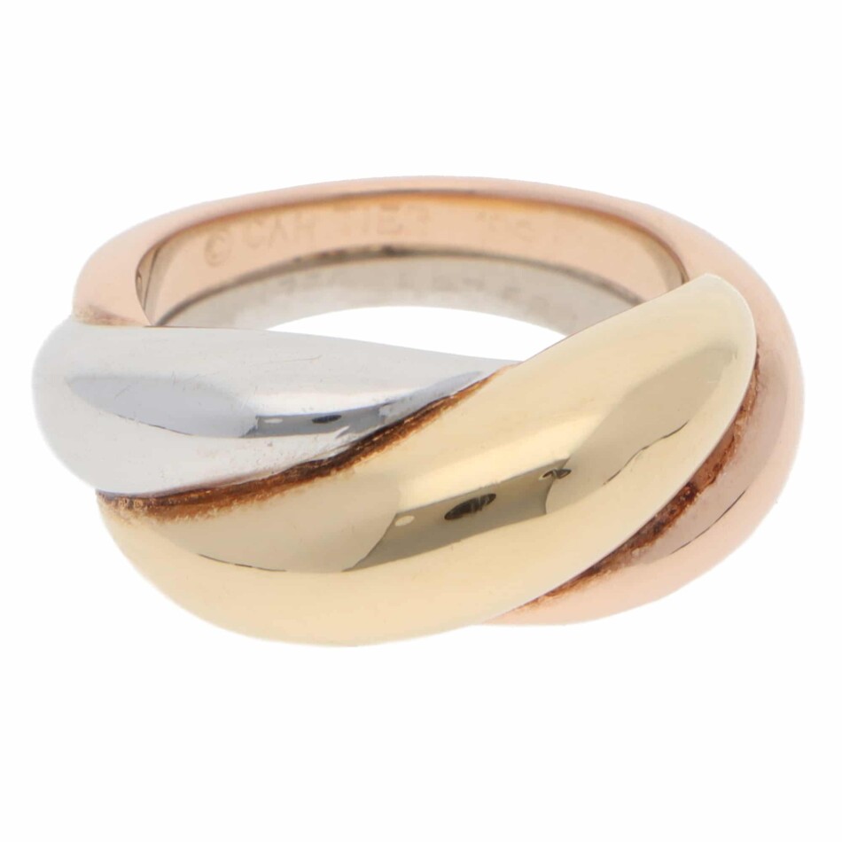 Vintage Cartier Bombe Trinity Ring in Gold