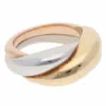 Vintage Cartier Bombe Trinity Ring in Gold