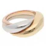 Vintage Cartier Bombe Trinity Ring in Gold