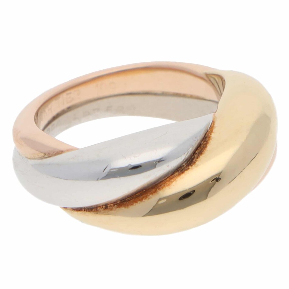 Vintage Cartier Bombe Trinity Ring in Gold