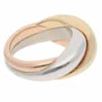 Vintage Cartier Bombe Trinity Ring in Gold