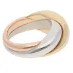 Vintage Cartier Bombe Trinity Ring in Gold