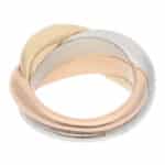 Vintage Cartier Bombe Trinity Ring in Gold