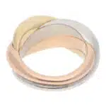Vintage Cartier Bombe Trinity Ring in Gold