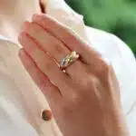 Vintage Cartier Bombe Trinity Ring in Gold