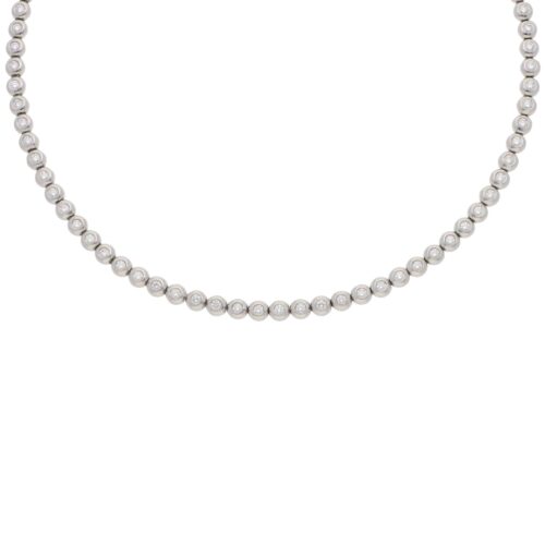 Vintage Tiffany & Co. Diamond Line Necklace in Platinum