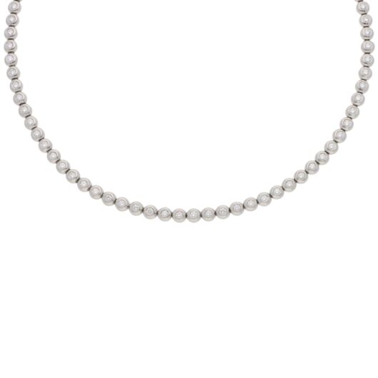 Vintage Tiffany & Co. Diamond Line Necklace in Platinum