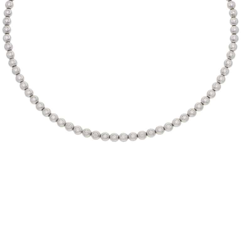 Vintage Tiffany & Co. Diamond Line Necklace in Platinum