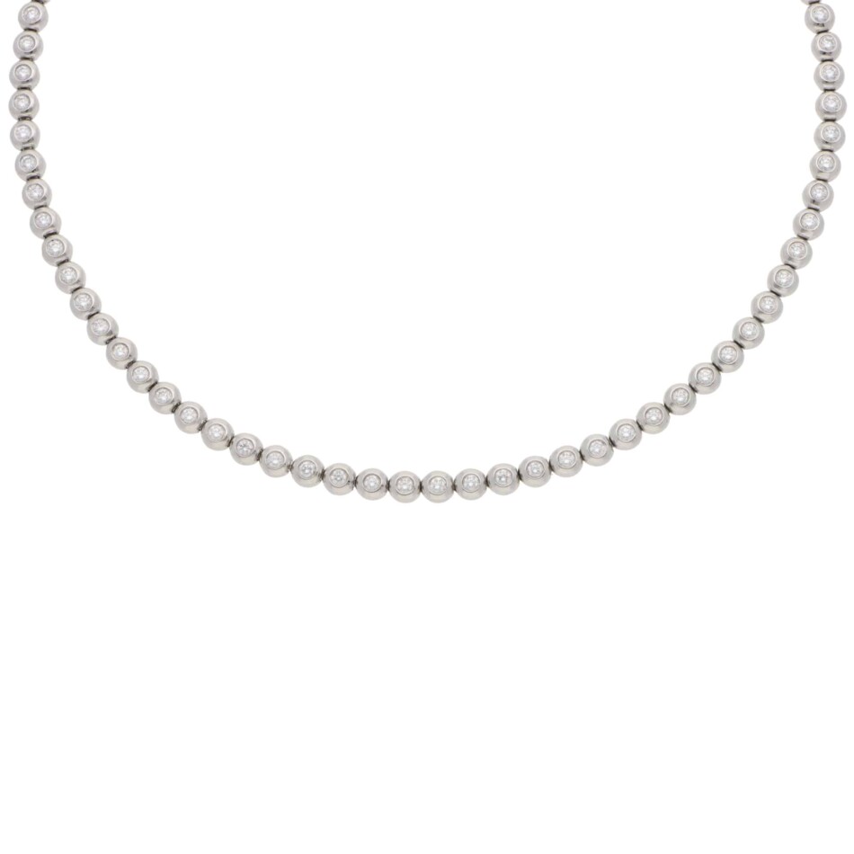Vintage Tiffany & Co. Diamond Line Necklace in Platinum