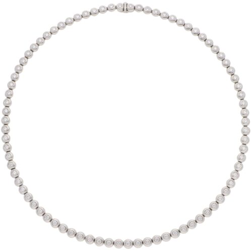 Vintage Tiffany & Co. Diamond Line Necklace in Platinum