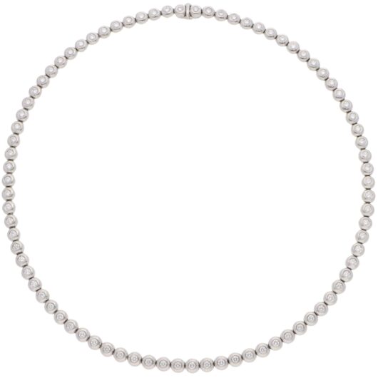 Vintage Tiffany & Co. Diamond Line Necklace in Platinum